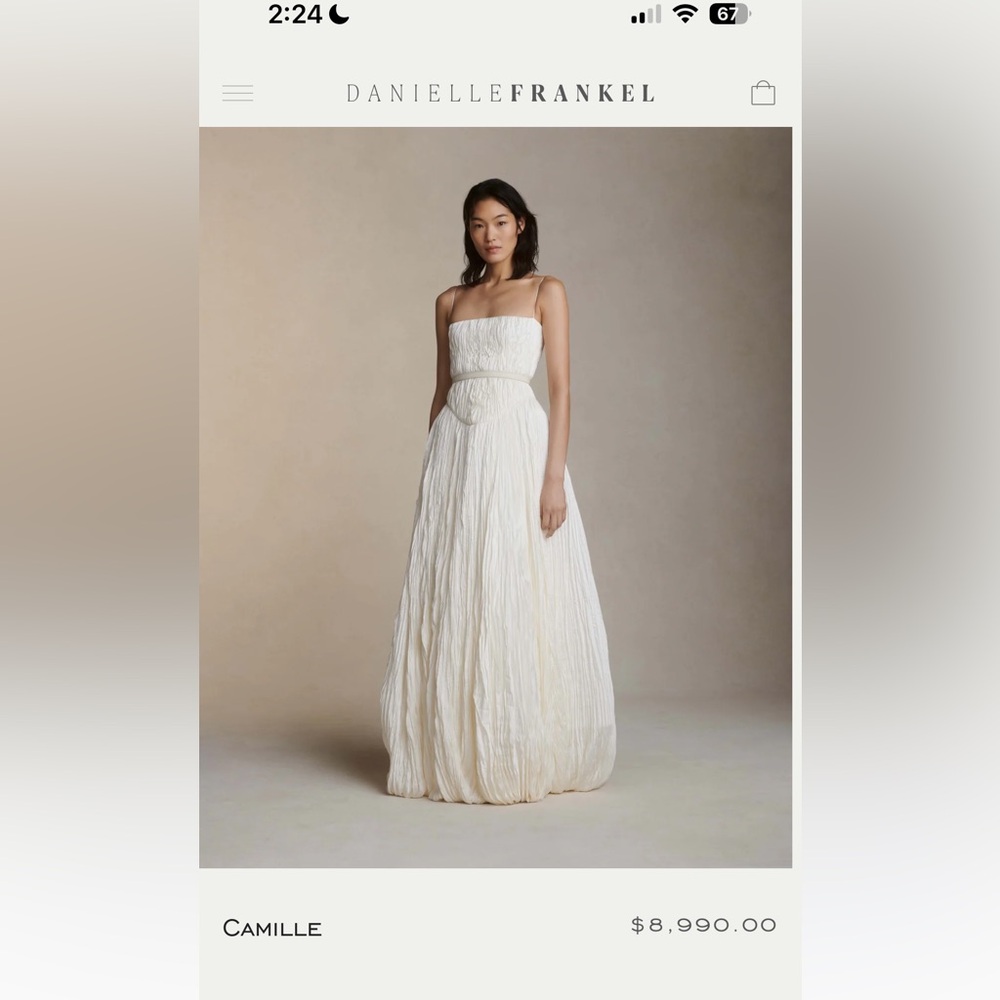 Camielle Strapless White Maxi Dress - Picture 3 of 14